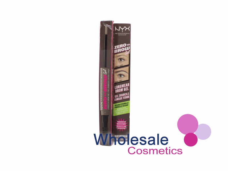 3 x NYX Professional Makeup Zero To Brow Longwear Brow Gel - 05 ASH BROWN